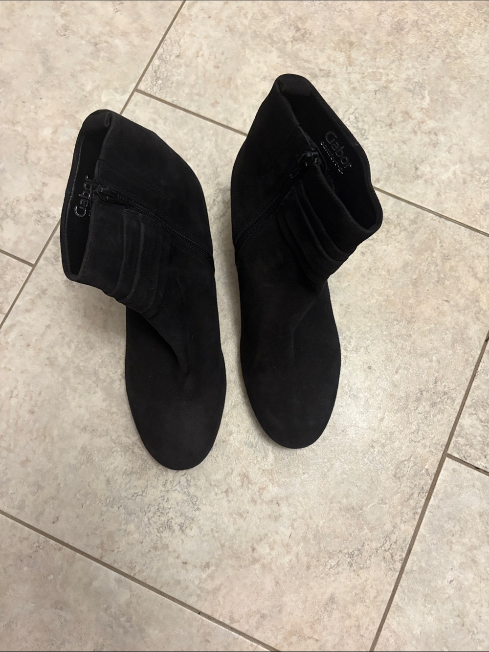 Gabor Gabor Black Suede Ankle Boots